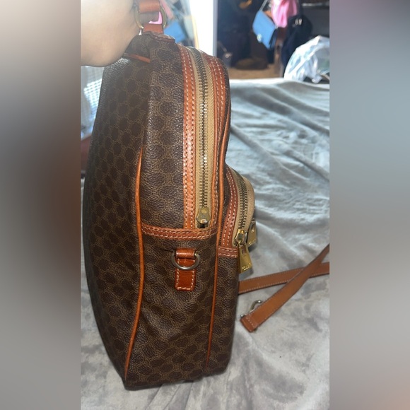 Celine large Vintage Macadam Messenger Bag with detachable strap - Picture 6 of 16